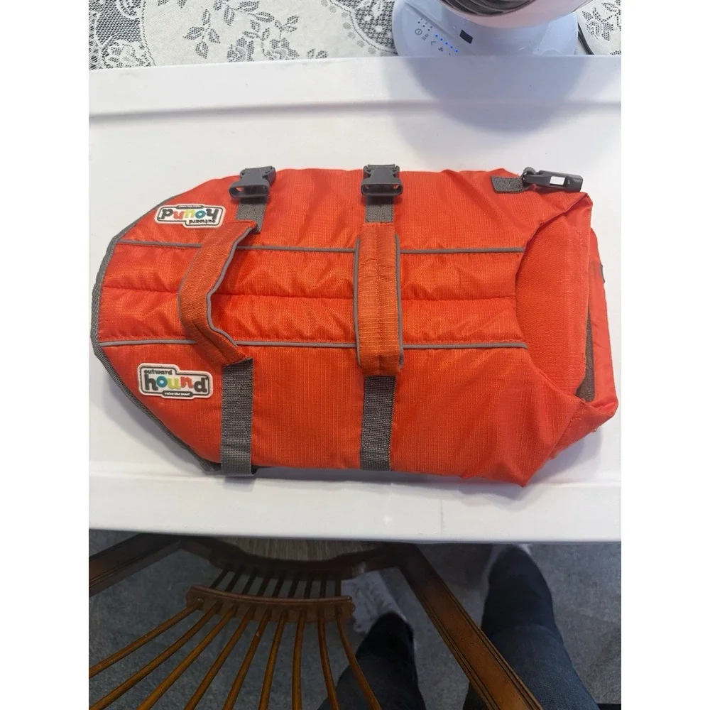 Outward Hound Dog Life Jacket - MEDIUM - Safe Swimming Boating Preserver